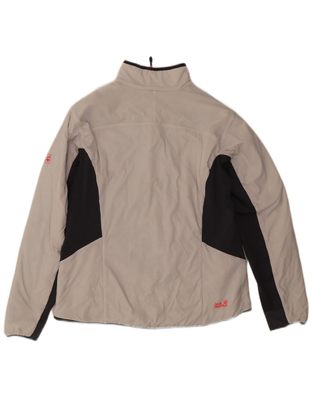 Jaqueta corta-vento feminina Jack Wolfskin Reino Unido 18 XL branco colorblock