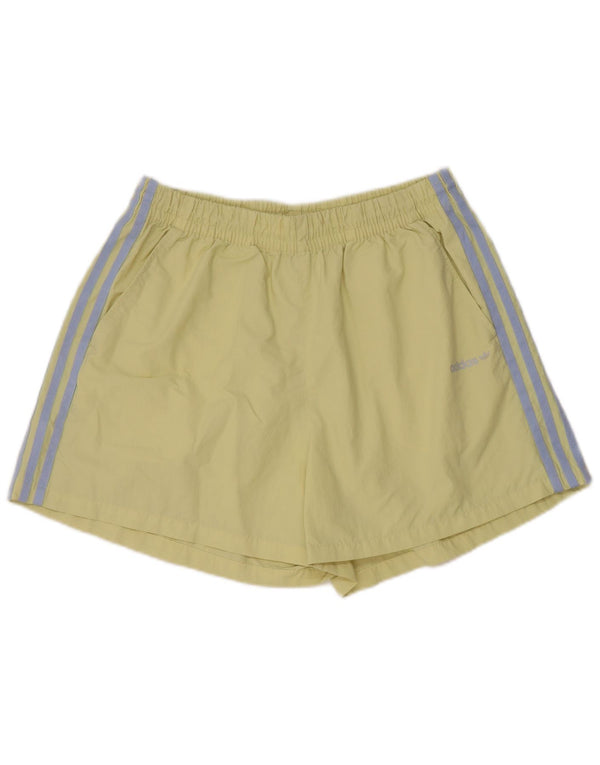 Adidas Womens Sport Shorts UK 16/18 Grande Amarelo Poliamida