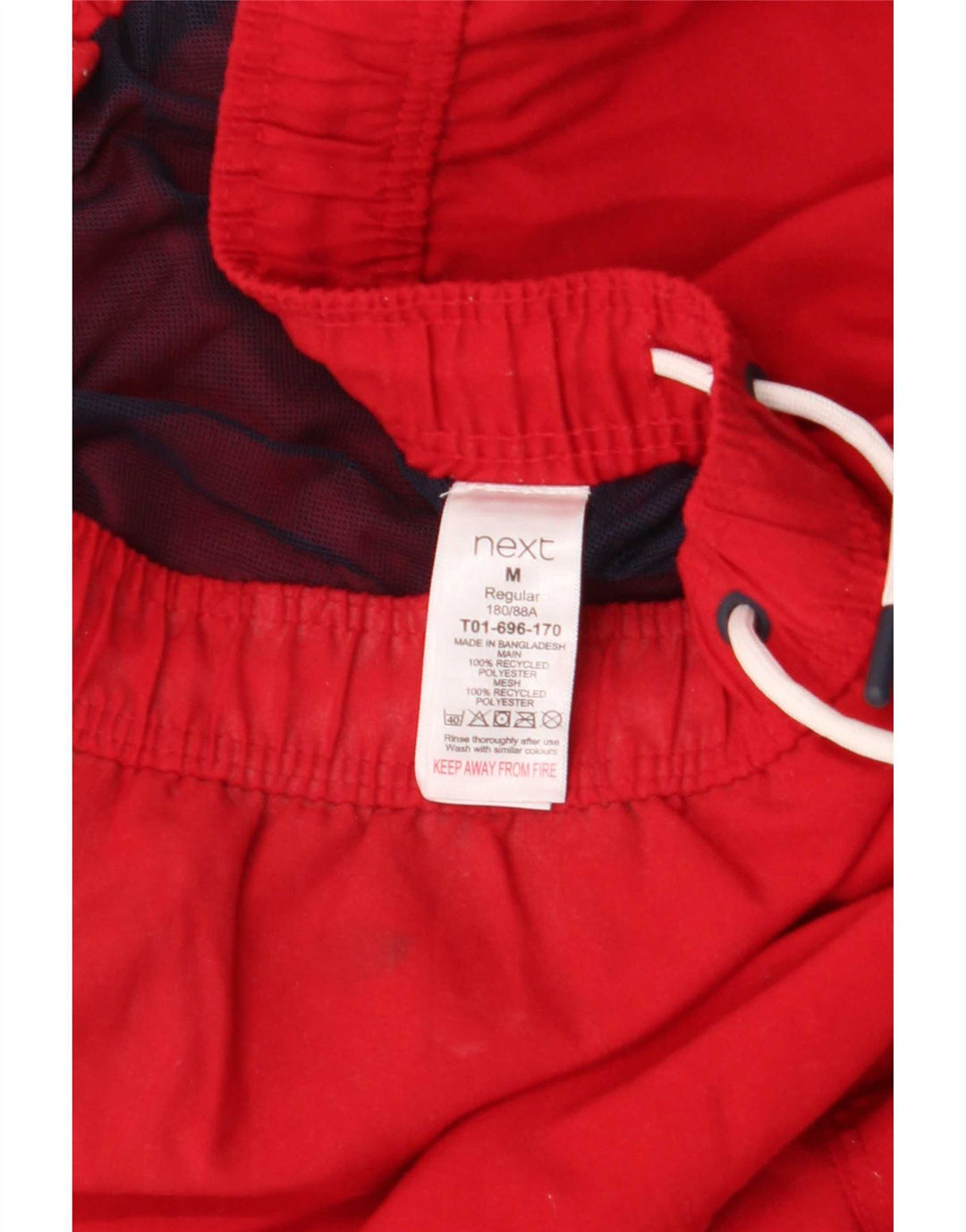 Próximo Calção de banho masculino poliéster vermelho médio