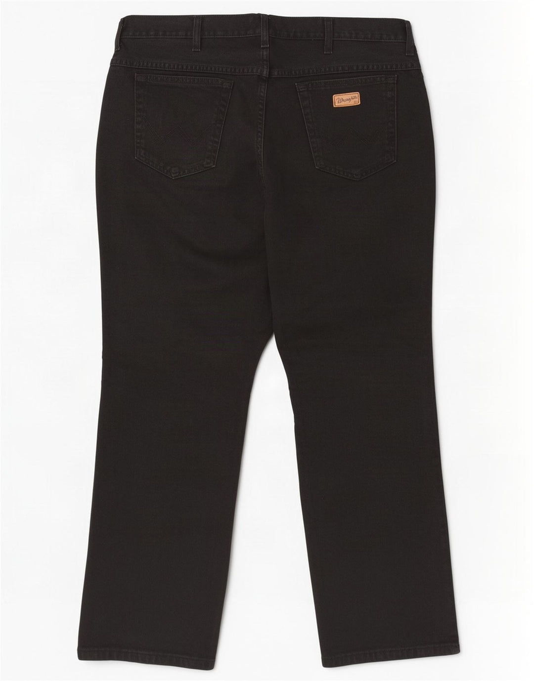 Wrangler Masculino Texas Straight Jeans W42 L30 Algodão Preto