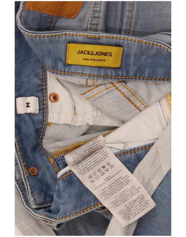 Shorts jeans masculino regular Jack & Jones médio W32 algodão azul