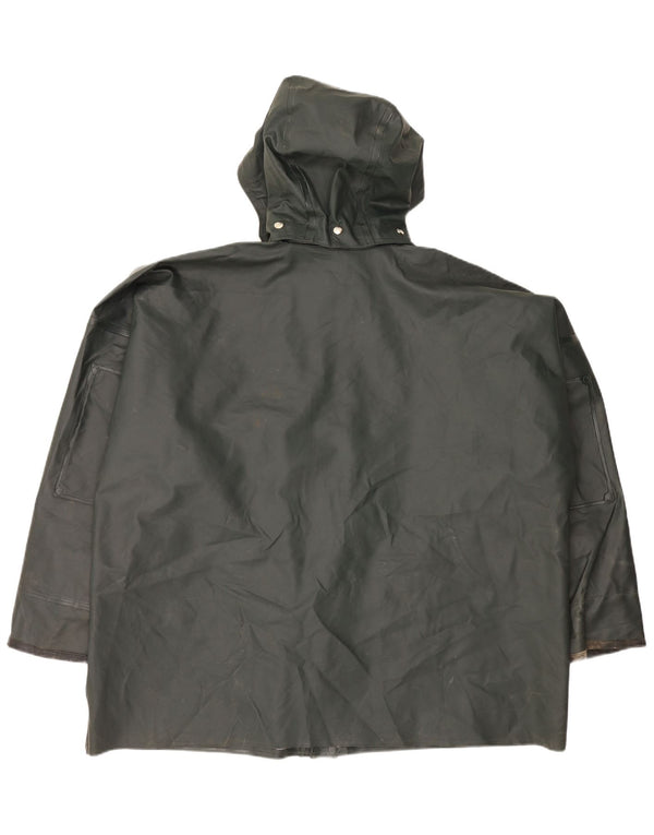 Capa de chuva masculina Carhartt com capuz e ajuste solto UK 42 XL polivinil verde