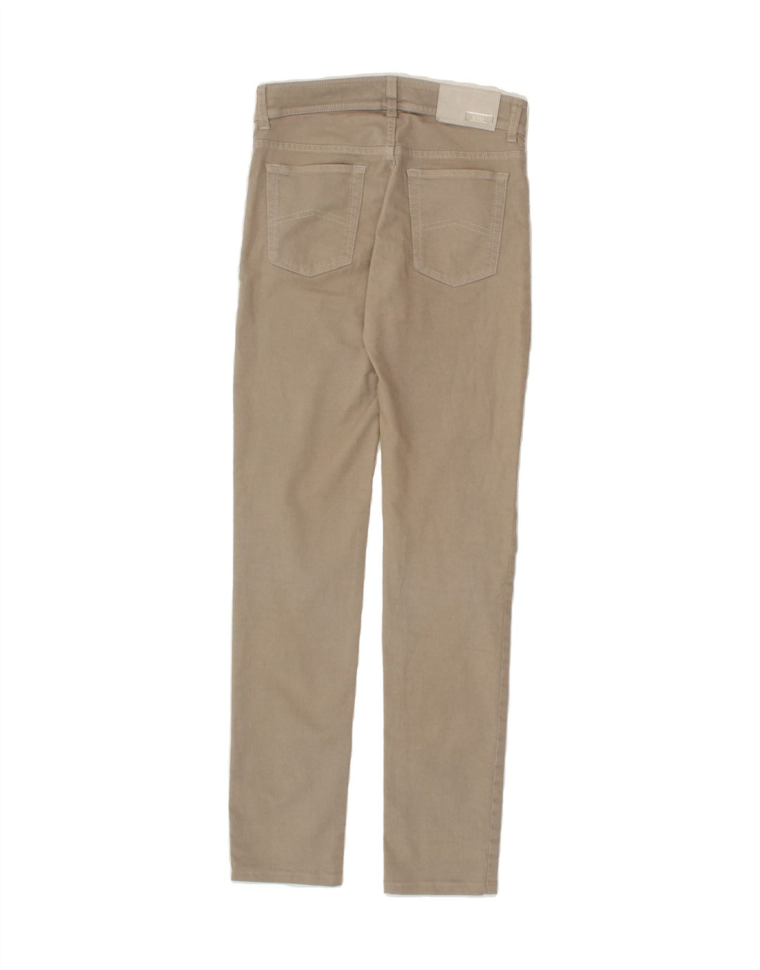 ARMANI Womens Slim Casual Trousers W27 L31  Beige Cotton Vintage Armani and Second-Hand Armani from Messina Hembry 