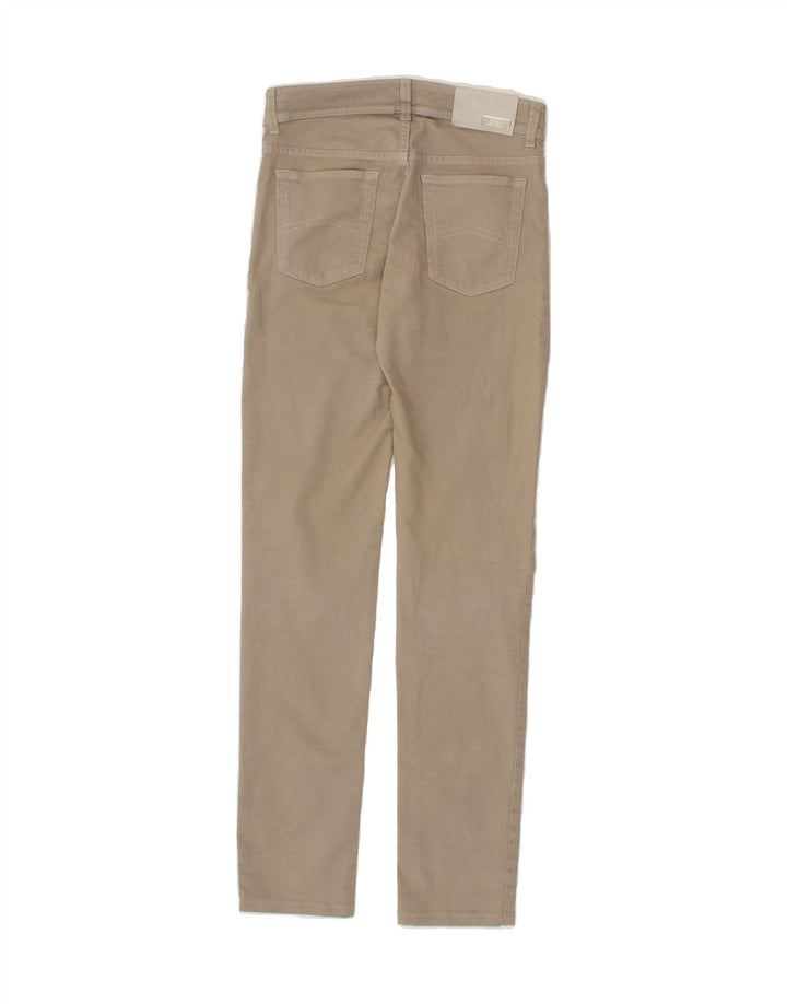 ARMANI Womens Slim Casual Trousers W27 L31  Beige Cotton Vintage Armani and Second-Hand Armani from Messina Hembry 
