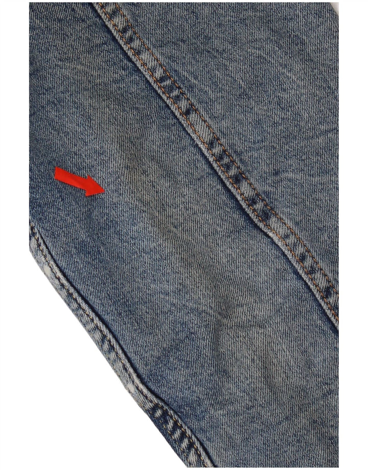 Jaqueta jeans masculina Sherpa Levi's UK 36 algodão azul pequeno