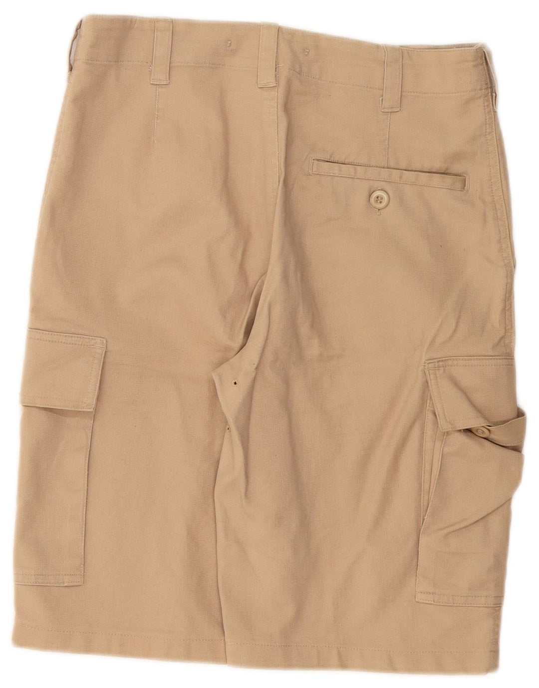 Shorts cargo masculino VINTAGE IT 46 pequeno W32 algodão bege
