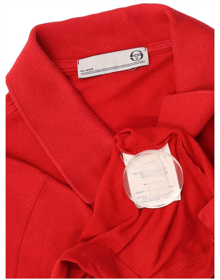 Camisa polo masculina Sergio Tacchini IT 50 algodão vermelho médio