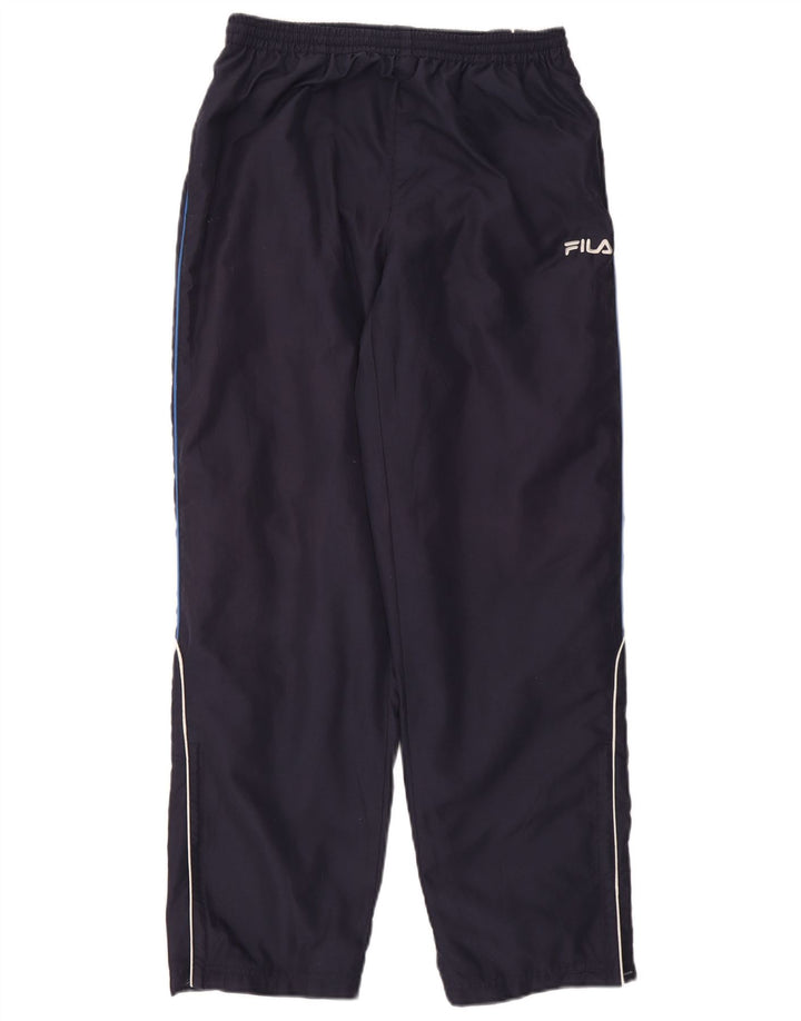 Calça de treino masculina Fila grande poliéster azul marinho