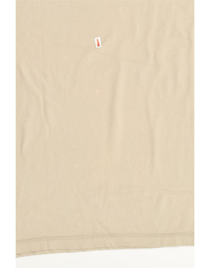 CHAMPION Womens T-Shirt Top UK 16 Large Beige | Vintage Champion | Thrift | Second-Hand Champion | Used Clothing | Messina Hembry 