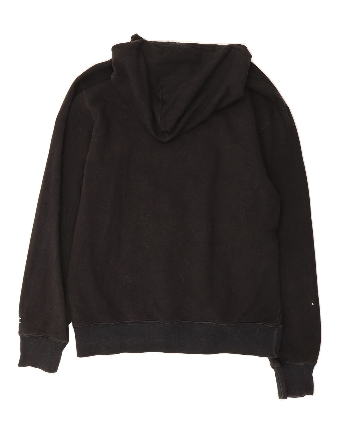 CHAMPION Mens Graphic Hoodie Jumper Large Black Cotton Vintage Champion and Second-Hand Champion from Messina Hembry 