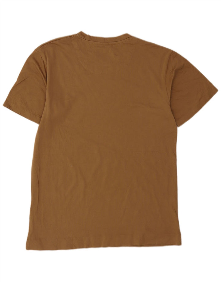 Camiseta masculina Zara Top médio algodão bege