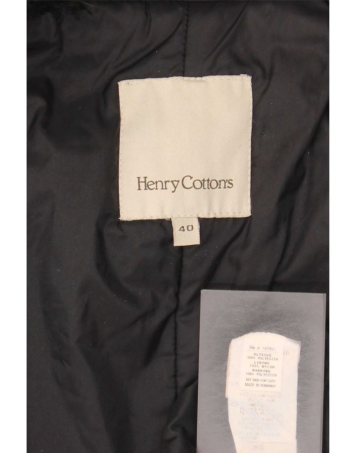 Sobretudo feminino Henry Cottons IT 40 poliéster preto pequeno