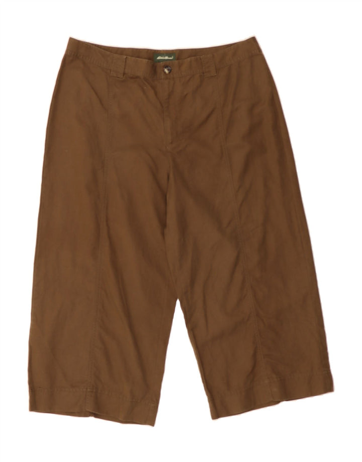 EDDIE BAUER Womens Tall Capri Trousers US 16 2XL W36 L22 Brown Cotton Vintage Eddie Bauer and Second-Hand Eddie Bauer from Messina Hembry 