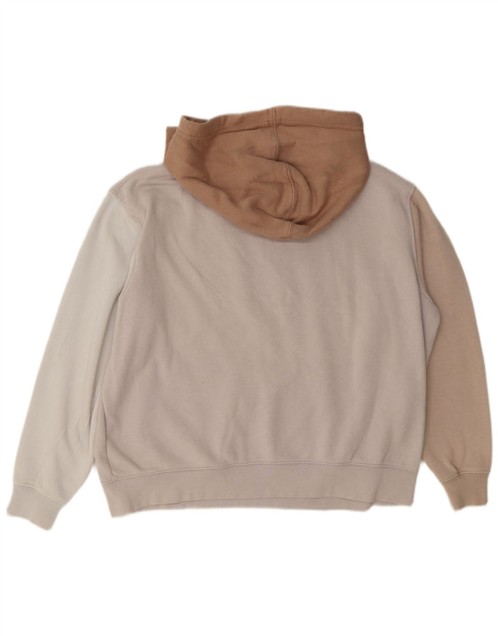 Nike Womens Oversized Hoodie Jumper UK 14 Médio Multicolorido Colourblock