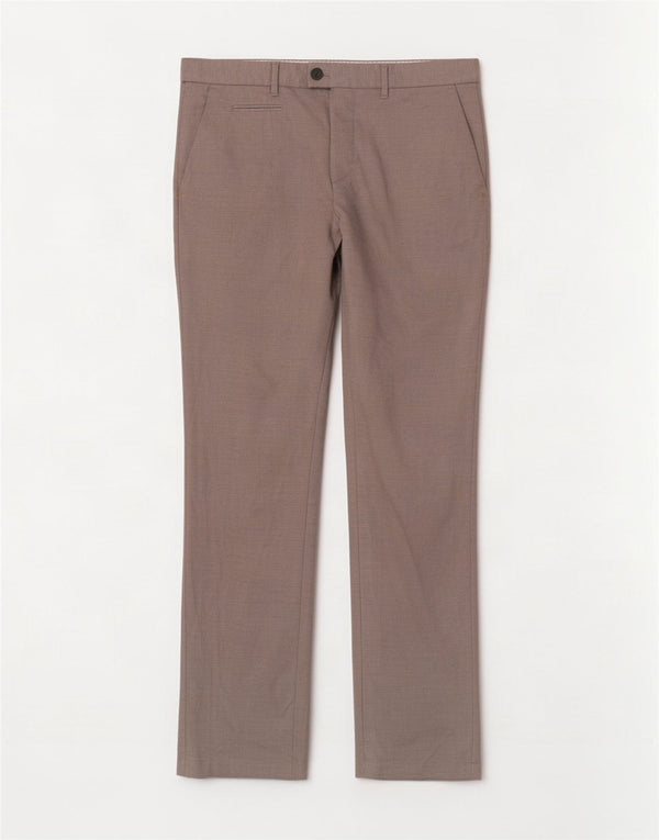 Zara Mens Slim Suit Calças EU 40 Médio W31 L33 Cinza