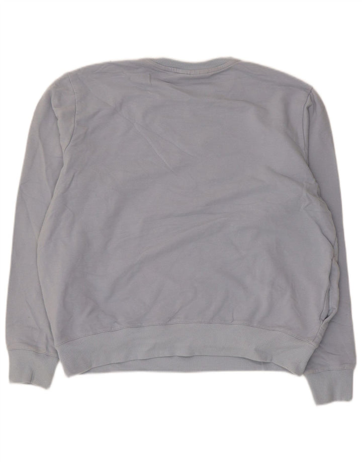 Fila moletom feminino jumper UK 16 grande algodão azul