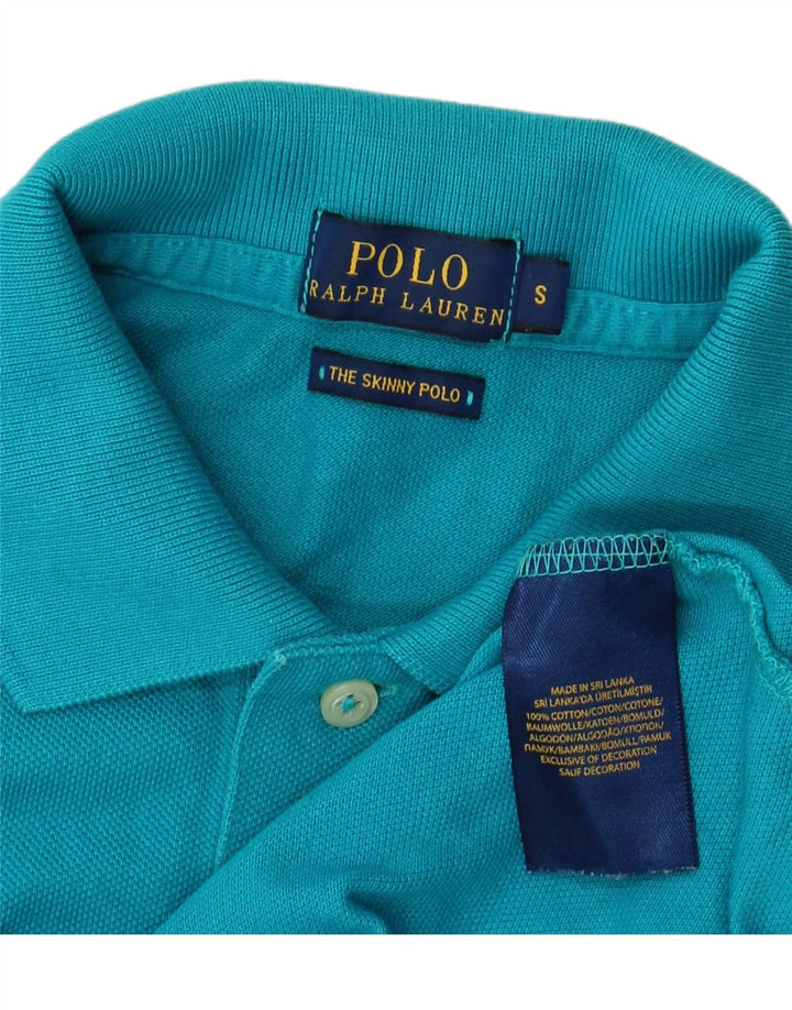 POLO RALPH LAUREN Masculino The Skinny Polo Skinny Polo Pequeno Algodão Azul