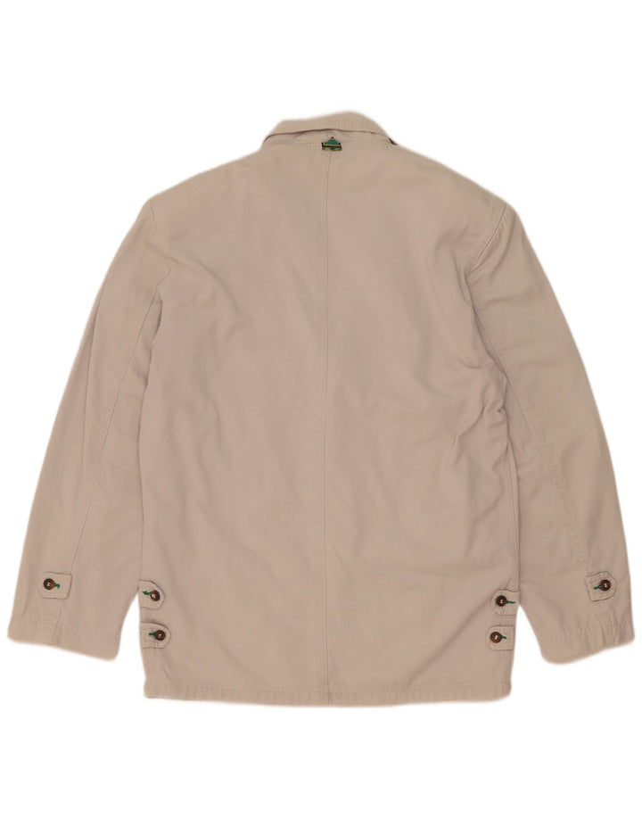 Jaqueta blazer masculina vintage com 2 botões UK 40 grande branca
