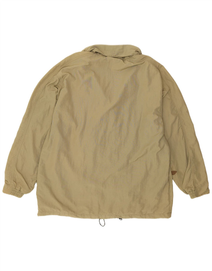 Jaqueta de chuva masculina Diadora com capuz UK 38 médio cáqui poliamida