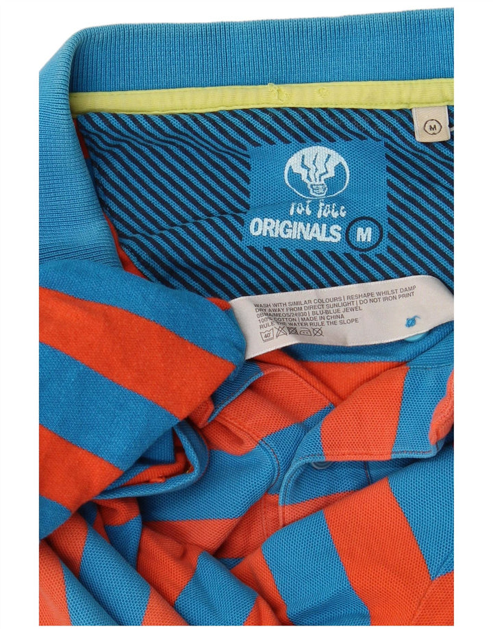 Camisa polo de rugby masculina Fat Face algodão listrado vermelho médio