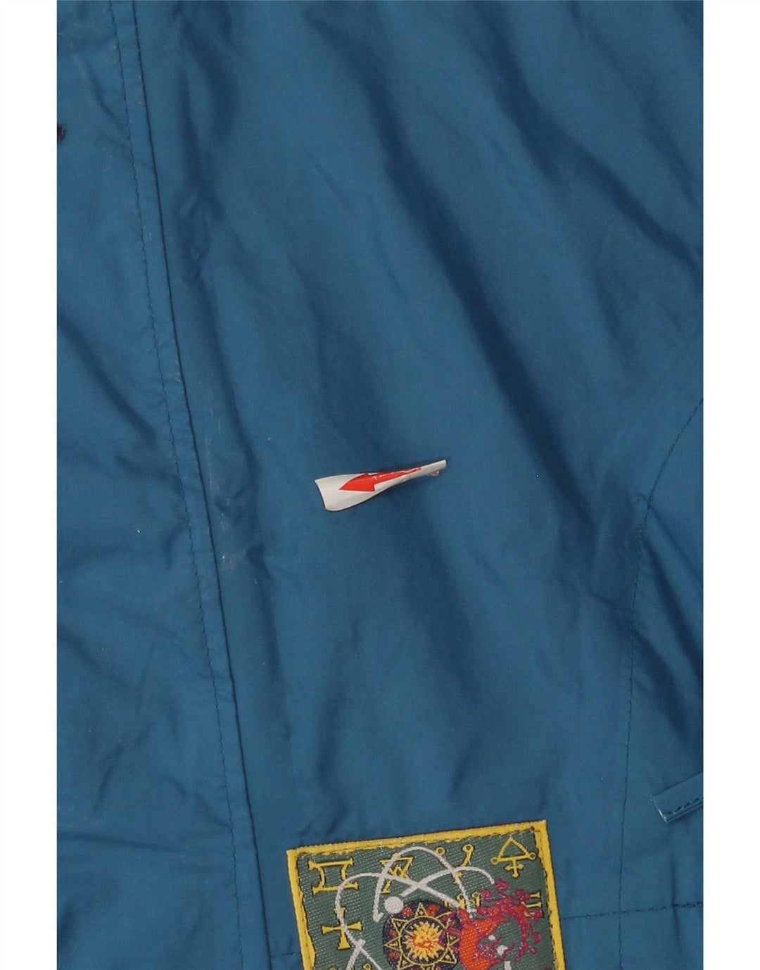 Jaqueta de chuva masculina Agu com capuz UK 36 poliamida colorblock azul pequena