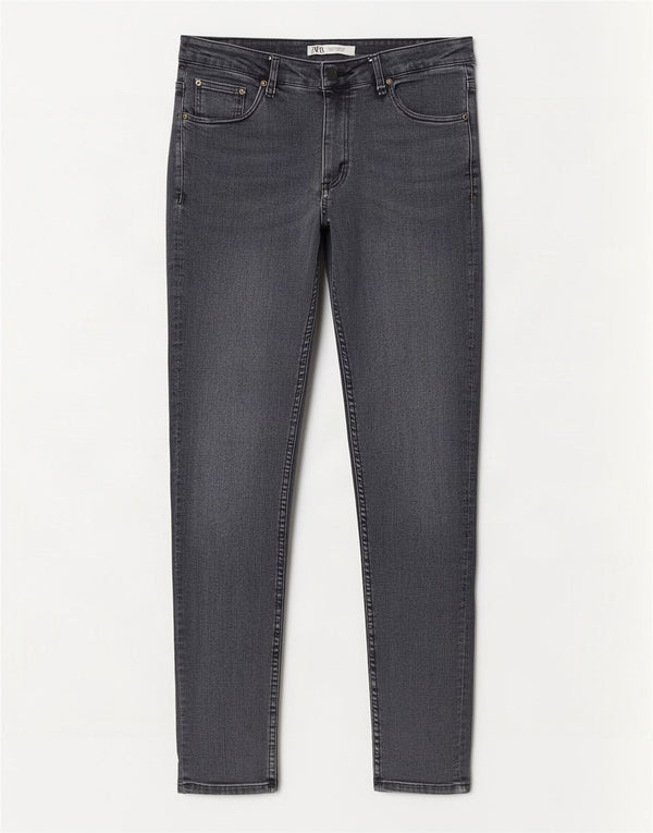 Zara Jeans Skinny Masculino EU 46 XL W36 L28 Cinza