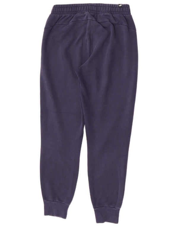 Calça de treino masculina Puma Joggers médio azul marinho algodão