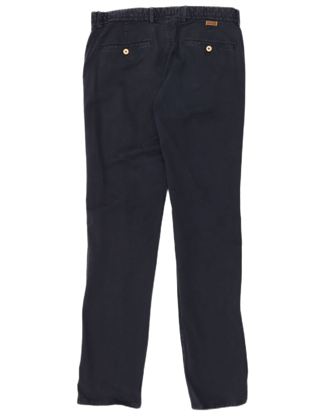 Calça Chino Masculina MASSIMO DUTTI Slim Fit UE 42 Grande W32 L34 Azul Marinho