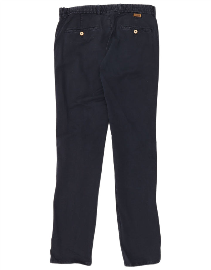 Calça Chino Masculina MASSIMO DUTTI Slim Fit UE 42 Grande W32 L34 Azul Marinho