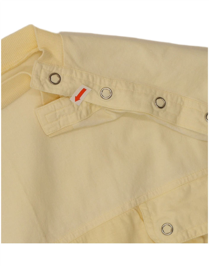 Blusa feminina FIXED RIVET Top UK 18 XL algodão amarelo
