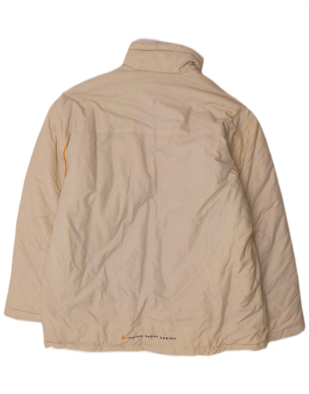 Casaco acolchoado masculino Lotto IT 46/50 médio off white nylon