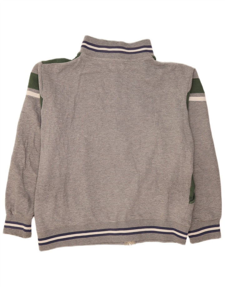 Lotto Mens Treino Top Jaqueta XL Cinza Colorblock Algodão