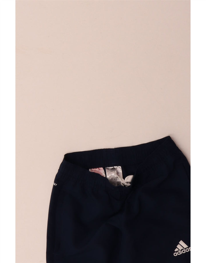 Calças de treino ADIDAS Menino Aeroready 7-8 anos azul marinho poliéster