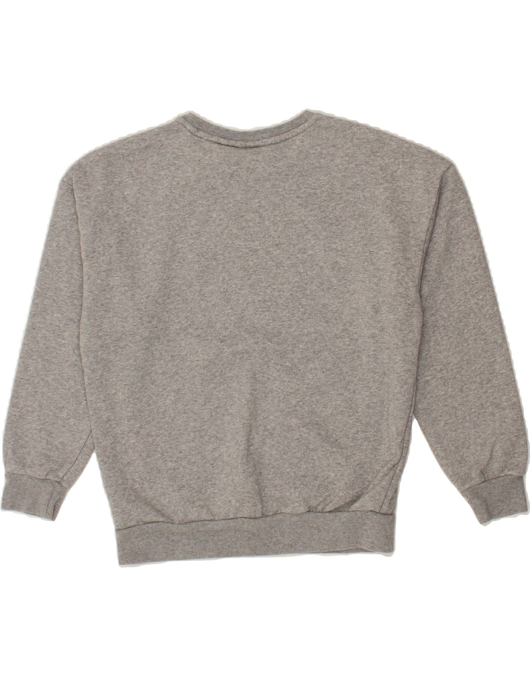 ADIDAS Girls Graphic Sweatshirt Jumper 12-13 Years Grey Cotton Vintage Adidas and Second-Hand Adidas from Messina Hembry 