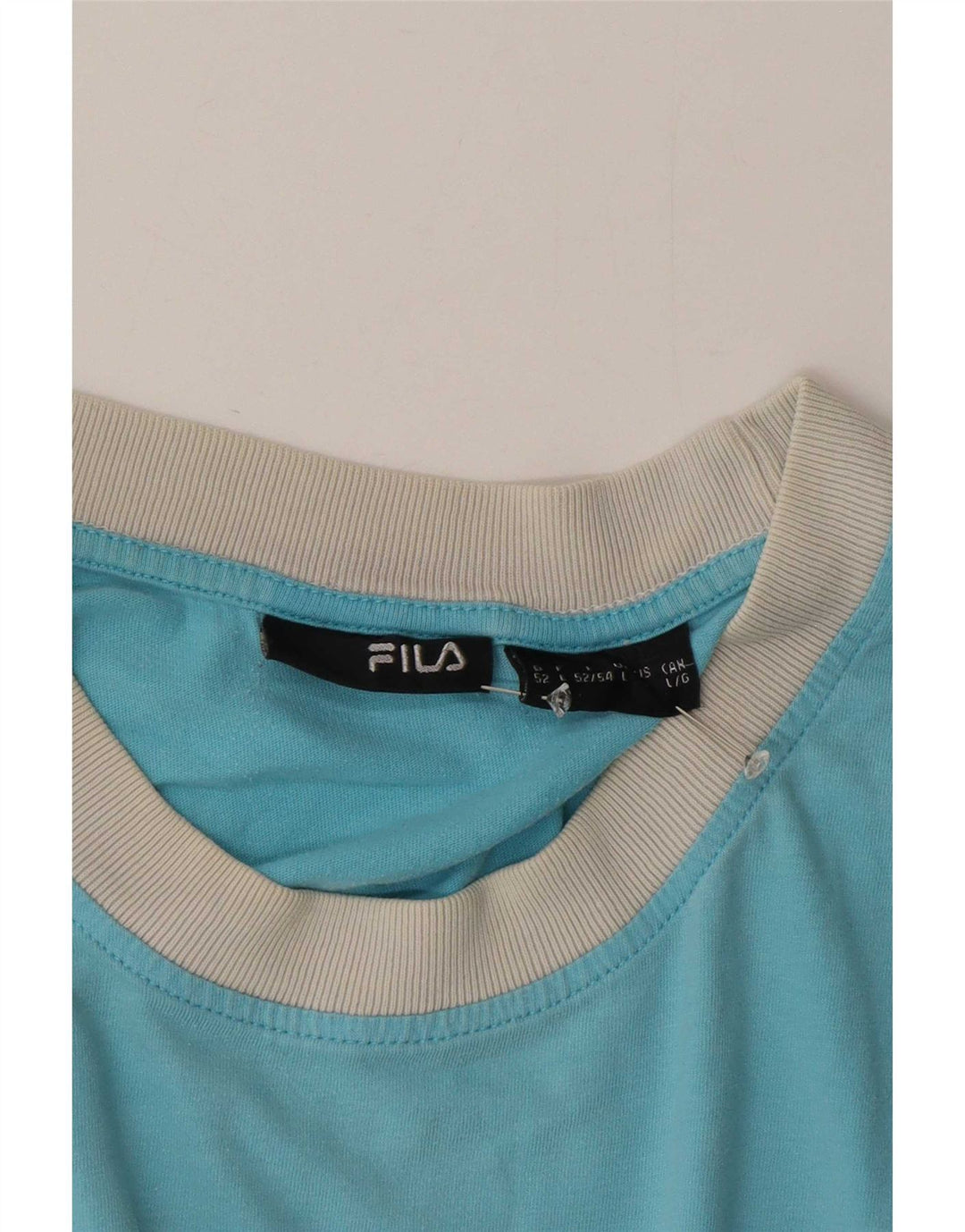 Camiseta masculina Fila Top grande bloco colorido azul