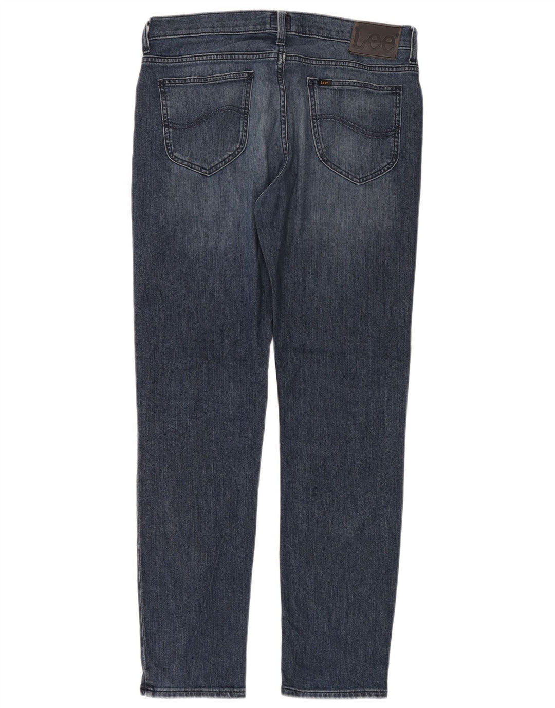 Lee Mens Rider Slim Jeans W34 L32 Azul Algodão