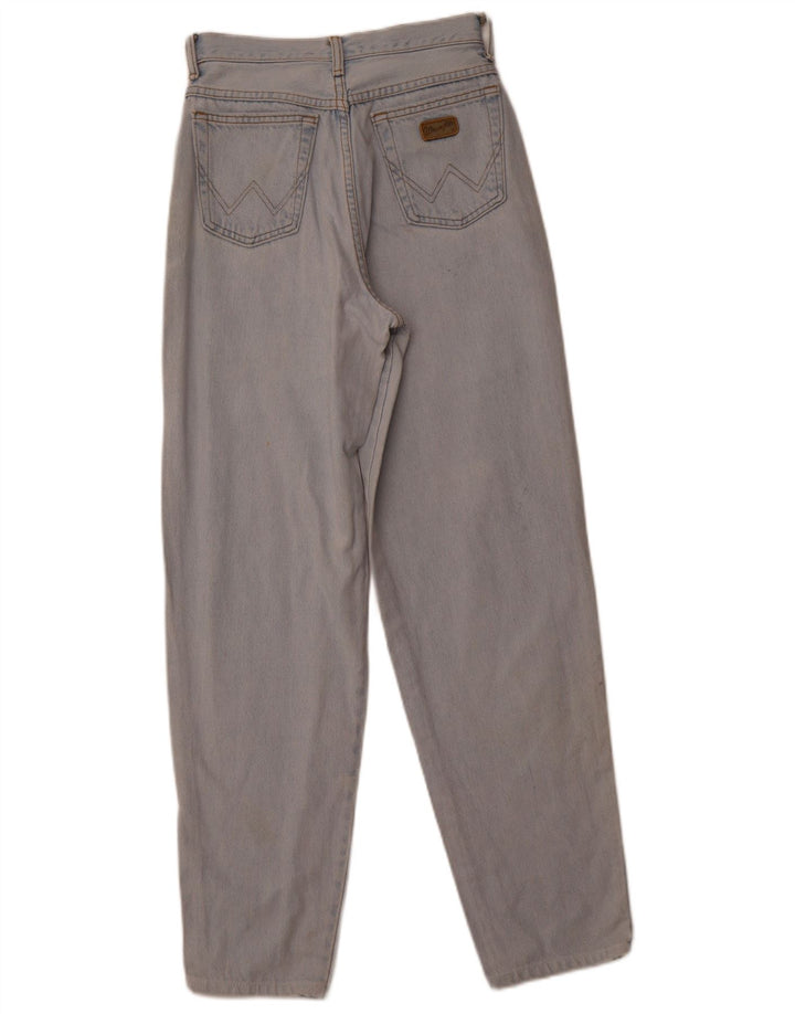 Calça jeans feminina Wrangler de cintura alta cônica W24 L30 azul