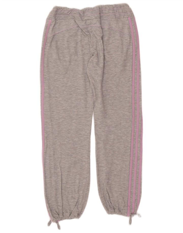 Calça de treino feminina Adidas Joggers UK 10 pequeno cinza poliéster