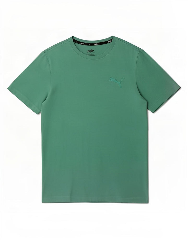 Puma Camiseta Masculina Top Pequeno Algodão Verde