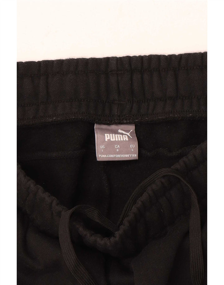 Calça de treino masculina Puma grande bloco colorido preto