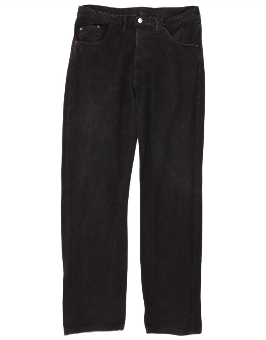 Jeans Levis 501 Straight Masculino W38 L32 Algodão Preto