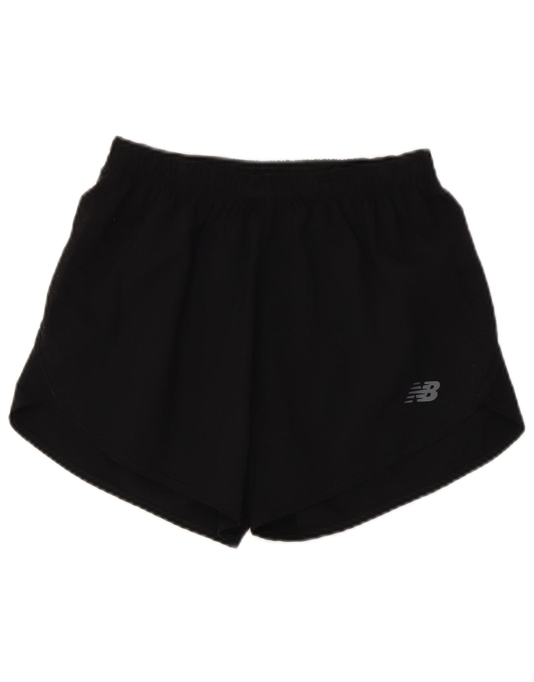 Shorts esportivos femininos New Balance poliéster preto pequeno