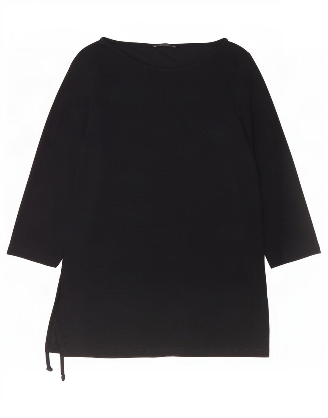 Marina Rinaldi Top feminino manga 3/4 UK 14 médio preto viscose