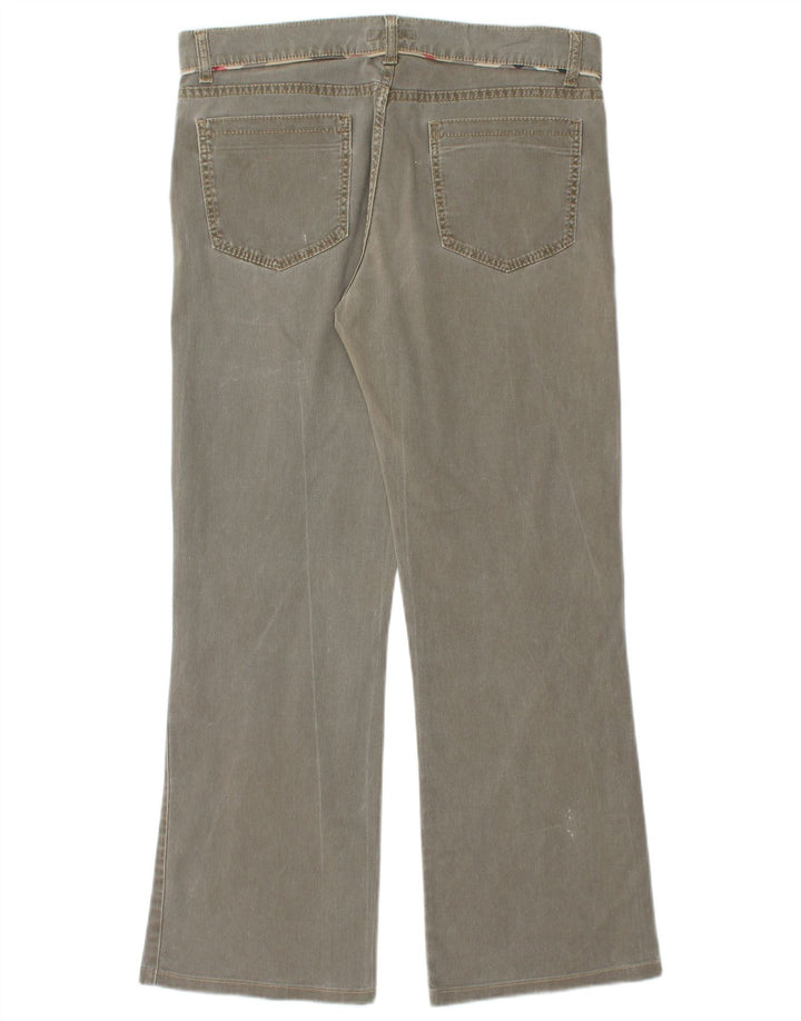 Jeans retos femininos BURBERRY Reino Unido 10 pequeno W32 L29 algodão cáqui