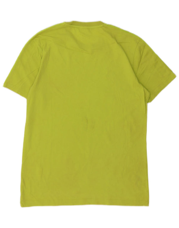 Arena Camiseta masculina gráfica Top grande algodão verde