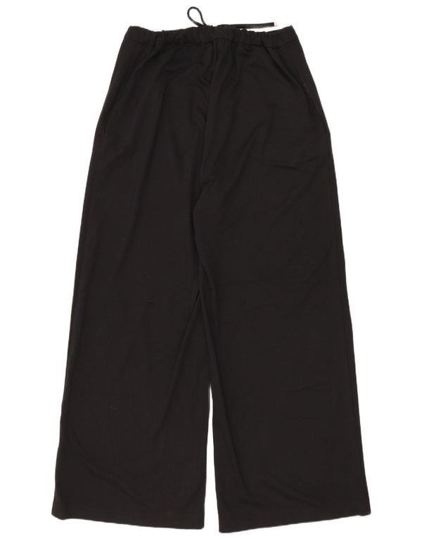 Calça casual feminina de cintura alta Marks & Spencer Reino Unido 14 grande W32 L29 preta