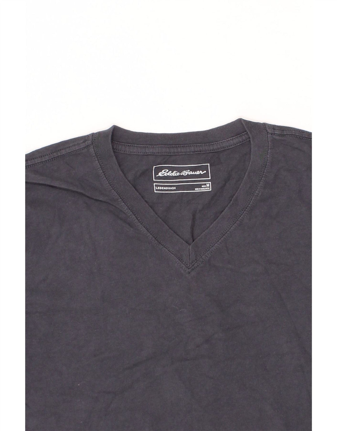 EDDIE BAUER Mens T-Shirt Top Medium Navy Blue Cotton Vintage Eddie Bauer and Second-Hand Eddie Bauer from Messina Hembry 