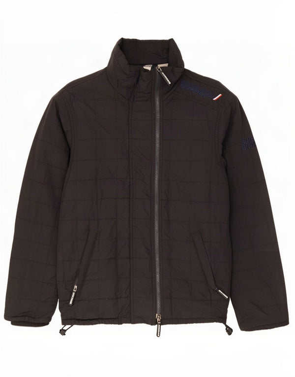 Jaqueta acolchoada masculina Superdry UK 38 médio preto nylon
