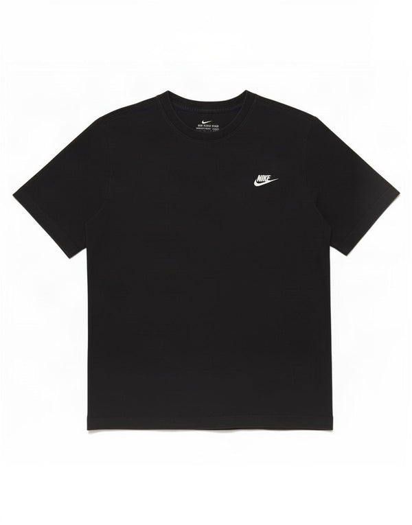 Nike Mens Camiseta Top Médio Algodão Preto