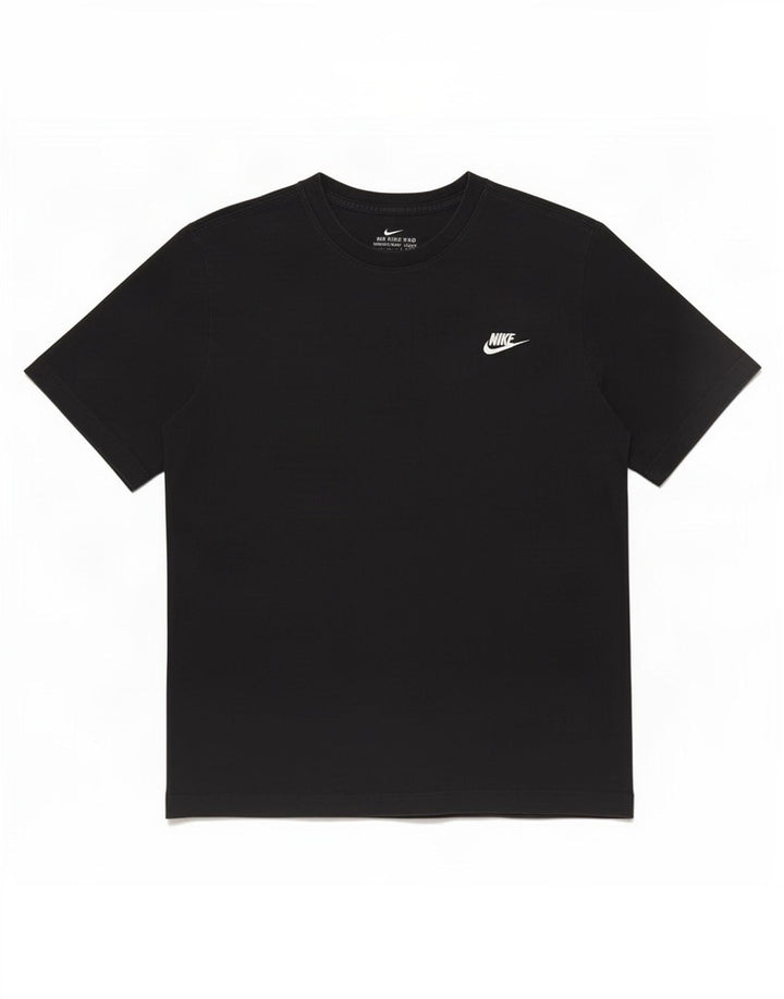 Nike Mens Camiseta Top Médio Algodão Preto